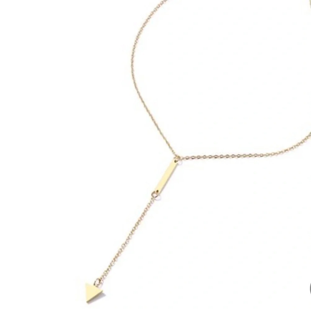 Triangle‎ Tassel Short Necklace